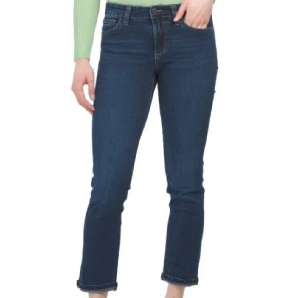 NWT Joes Jeans Lara Mid Rise Straight Cuffed Ankle Jeans 32
